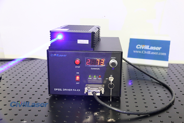 445nm 24W レーザー 高出力 青色レーザー 実験室光源